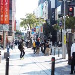 「天神西通り」福岡天神で最も勢いのある繁華街、旧城下町の名残りを残すストリート